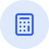 blue calculator icon