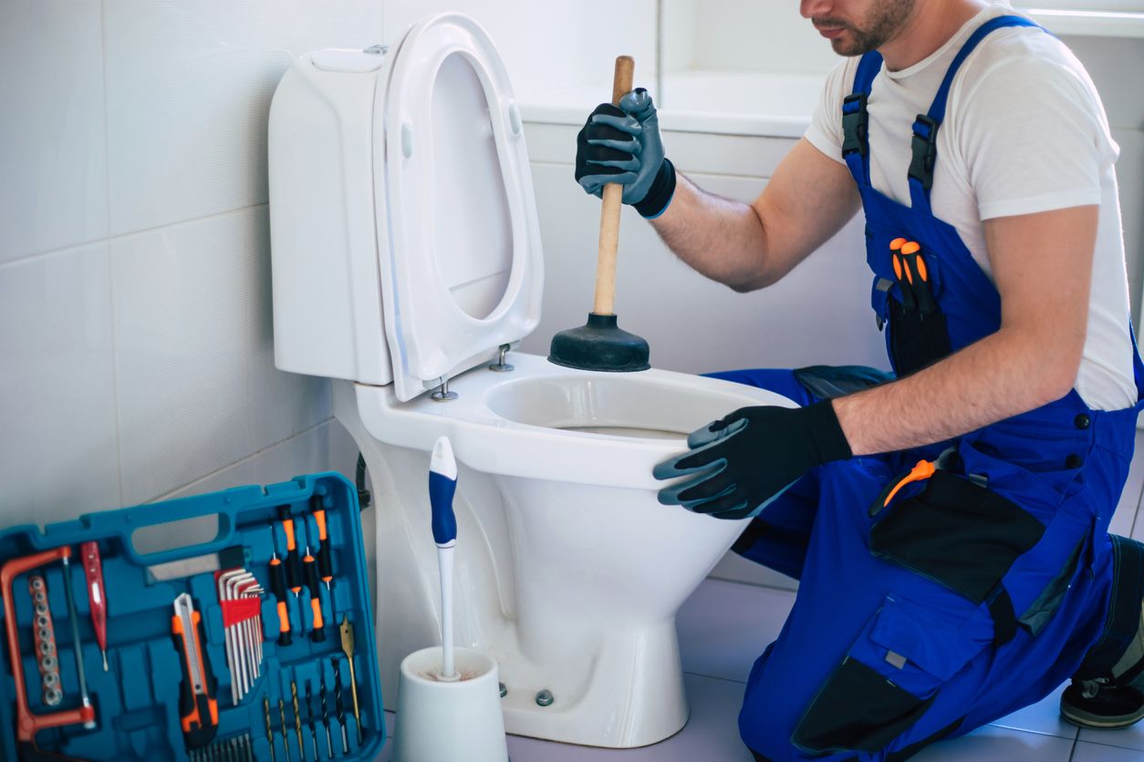 Sanitäranlage ist verstopft